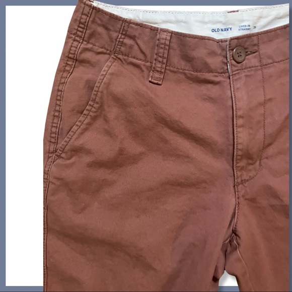 NWOT Old Navy Lived-In Straight Rust-Colored Shorts 8” Inseam - Picture 3 of 9